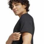 Tricou cu Mânecă Scurtă Bărbați Adidas Graphic Print Fleece Negru