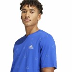 Tricou cu Mânecă Scurtă Bărbați Adidas Essentials Monogram Albastru