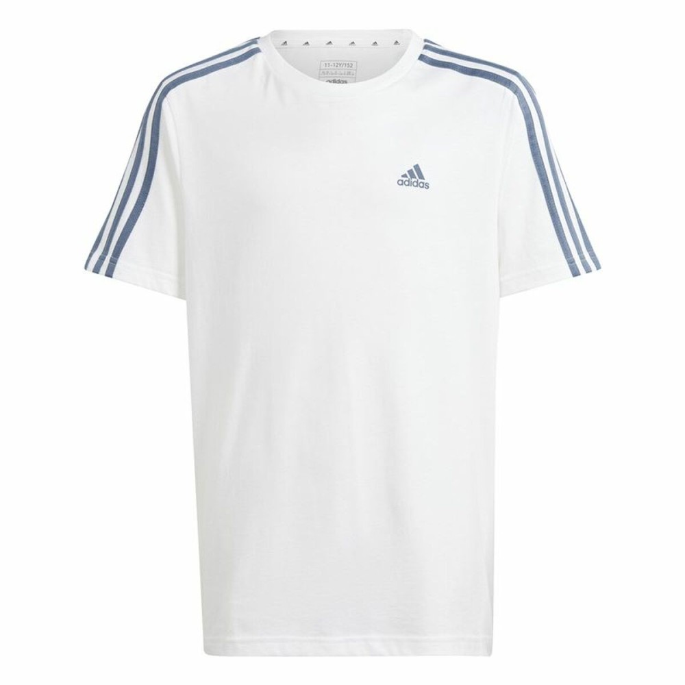Tricou cu Mânecă Scurtă pentru Copii Adidas Essentials Alb