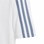 Tricou cu Mânecă Scurtă pentru Copii Adidas Essentials Alb
