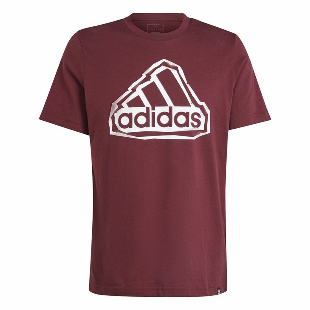 Tricou cu Mânecă Scurtă Bărbați Adidas Fld Bos Maro Castaniu