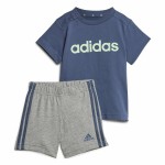 Set Sport pentru Bebeluși Adidas I Lin Co Set Infantil Albastru Gri Multicolor