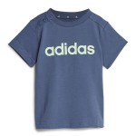 Set Sport pentru Bebeluși Adidas I Lin Co Set Infantil Albastru Gri Multicolor