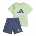 Set Sport pentru Bebeluși Adidas Bl Cotton Set Infantil Albastru Verde deschis