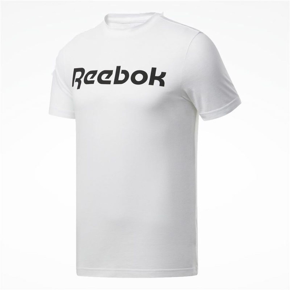 Tricou cu Mânecă Scurtă Bărbați Reebok Graphic Series Linear Logo Alb 2XL