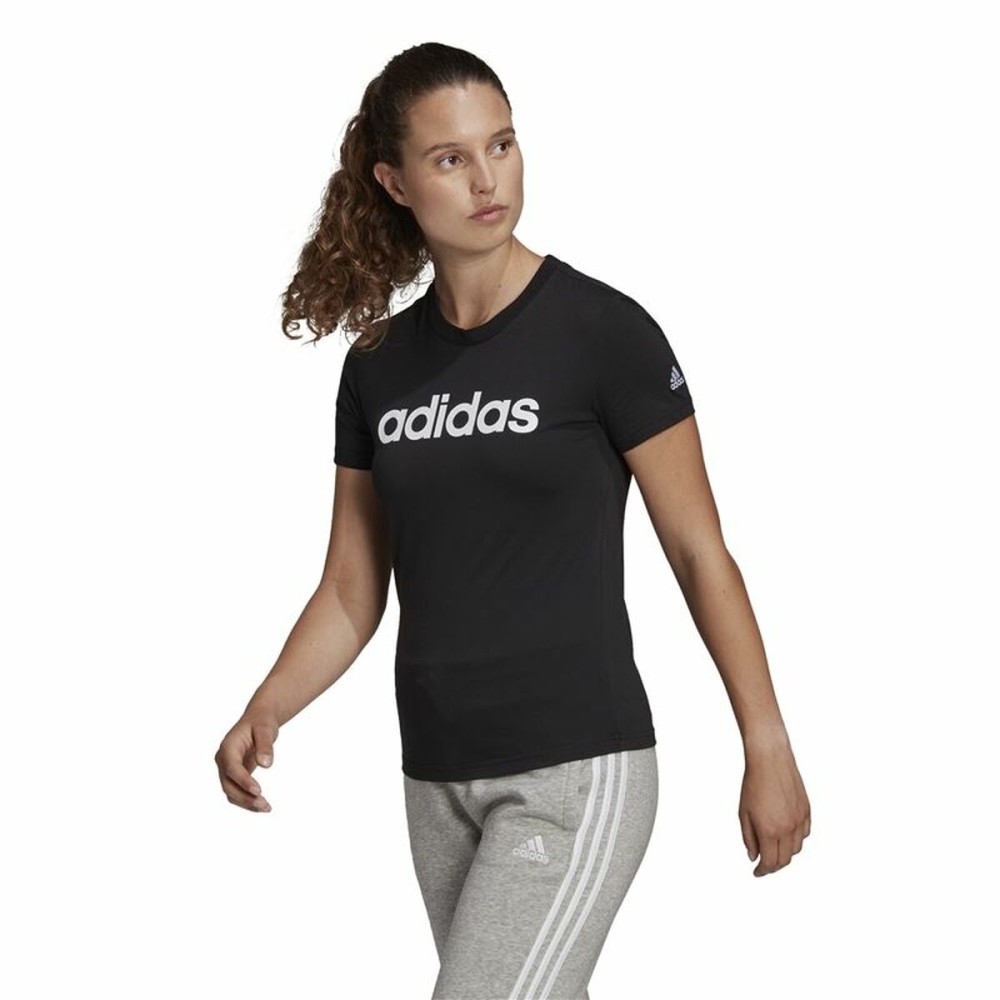 Tricou cu Mânecă Scurtă Femei Adidas Lin T Negru (XS)