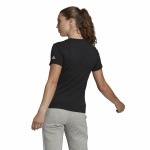 Tricou cu Mânecă Scurtă Femei Adidas Lin T Negru (XS)