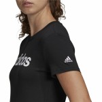 Tricou cu Mânecă Scurtă Femei Adidas Lin T Negru (XS)