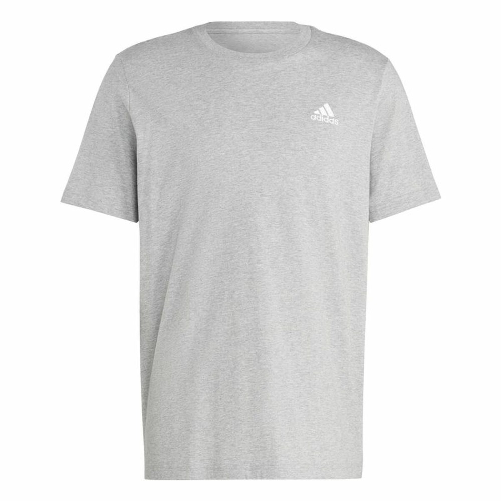 Tricou cu Mânecă Scurtă Bărbați Adidas Essentials Gri deschis S