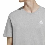 Tricou cu Mânecă Scurtă Bărbați Adidas Essentials Gri deschis S