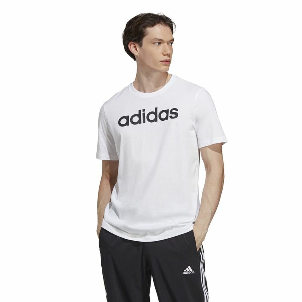 Tricou cu Mânecă Scurtă Bărbați Adidas Essentials Linear Logo XL