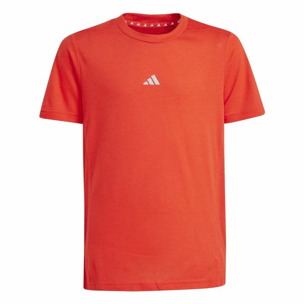 Tricou cu Mânecă Scurtă pentru Copii Adidas Training Aeroready (7-8 Ani)