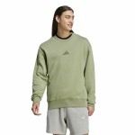 Hanorac fără Glugă Adidas All Szn French Terry Crew Verde L