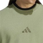 Hanorac fără Glugă Adidas All Szn French Terry Crew Verde L
