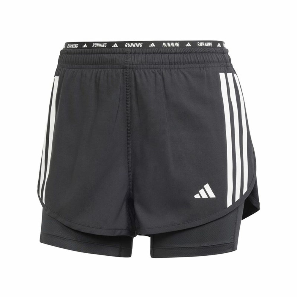 Pantaloni Scurți Sport pentru Damă Adidas Own the run 3S 2In1