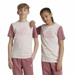 Tricou cu Mânecă Scurtă pentru Copii Adidas Essentials Big Logo Colorblock