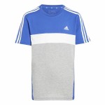 Tricou cu Mânecă Scurtă pentru Copii Adidas 3S Tib Albastru