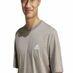 Tricou cu Mânecă Scurtă Bărbați Adidas Seasonal Essentials Maro Gri deschis