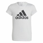 Tricou cu Mânecă Scurtă pentru Copii Adidas Essentials Alb