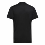 Tricou cu Mânecă Scurtă Copii Adidas Essentials 3S Negru