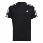 Tricou cu Mânecă Scurtă Copii Adidas Essentials 3S Negru