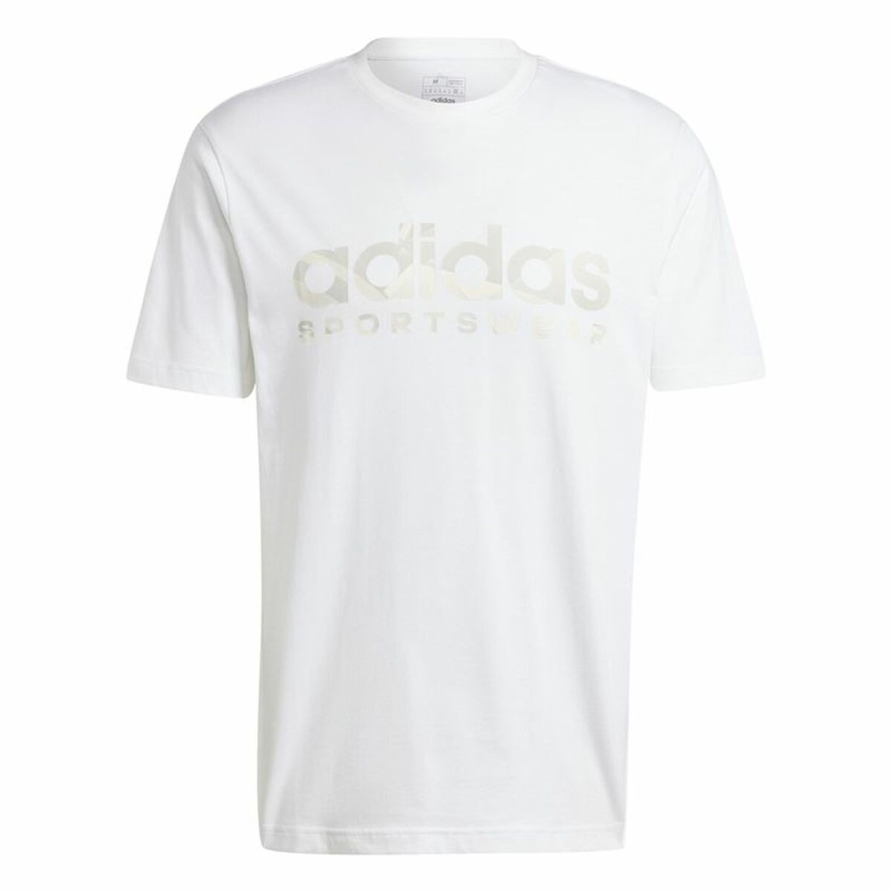 Tricou cu Mânecă Scurtă Bărbați Adidas House Of Tiro Summer Linear Graphic Alb