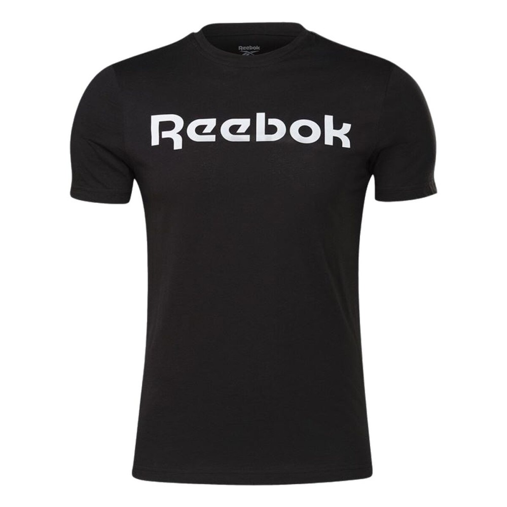 Tricou cu Mânecă Scurtă Bărbați Reebok Graphic Series Linear Logo Negru