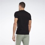 Tricou cu Mânecă Scurtă Bărbați Reebok Graphic Series Linear Logo Negru