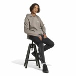 Hanorac cu Glugă Bărbați Adidas Seasonal Essentials Melange Hoodie Maro Bej