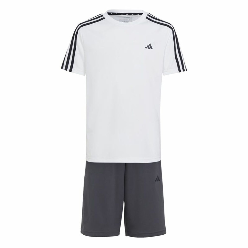 Set Sport pentru Copii Adidas Essentials Alb Negru