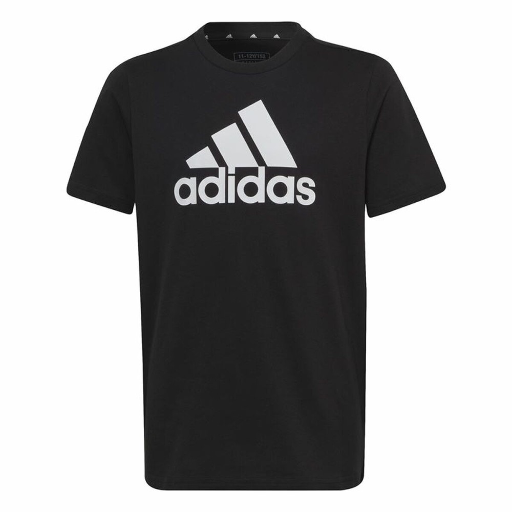 Tricou cu Mânecă Scurtă pentru Copii Adidas Big Logo Negru