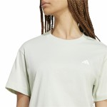 Tricou cu Mânecă Scurtă Femei Adidas Essentials Small Logo Verde