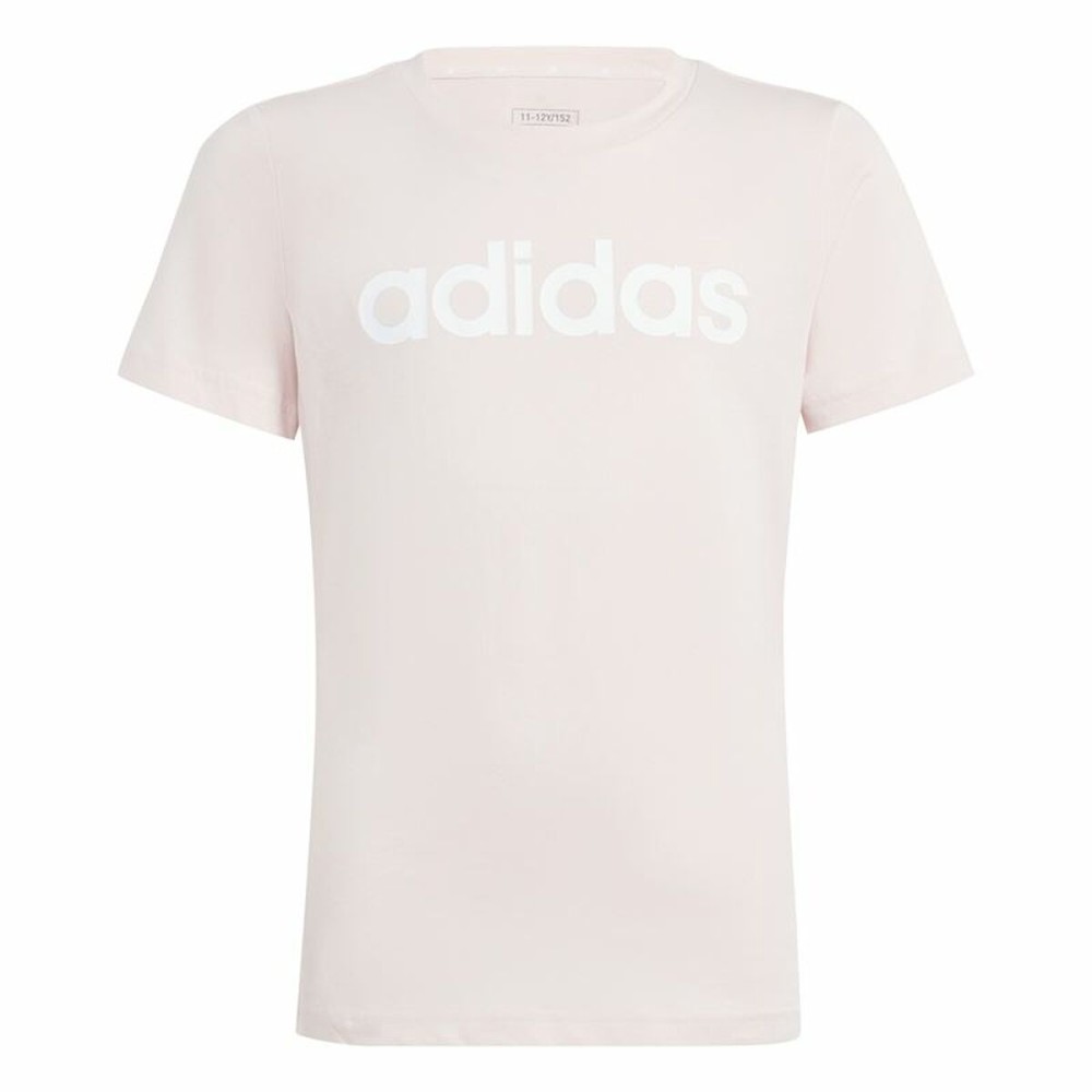 Tricou cu Mânecă Scurtă pentru Copii Adidas Essentials Linear Logo Cotton Slim Fit