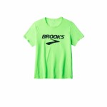 Tricou cu Mânecă Scurtă Bărbați Brooks Distance Sleeve 3.0 Verde