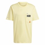 Tricou cu Mânecă Scurtă Bărbați Adidas Remoji Pocket Graphic Galben Auriu*