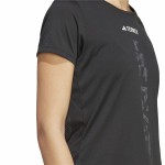 Tricou cu Mânecă Scurtă Femei Adidas Agr Shirt Negru