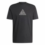 Tricou cu Mânecă Scurtă Bărbați Adidas House Of Tiro Metallic Graphic Negru