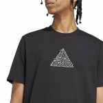 Tricou cu Mânecă Scurtă Bărbați Adidas House Of Tiro Metallic Graphic Negru