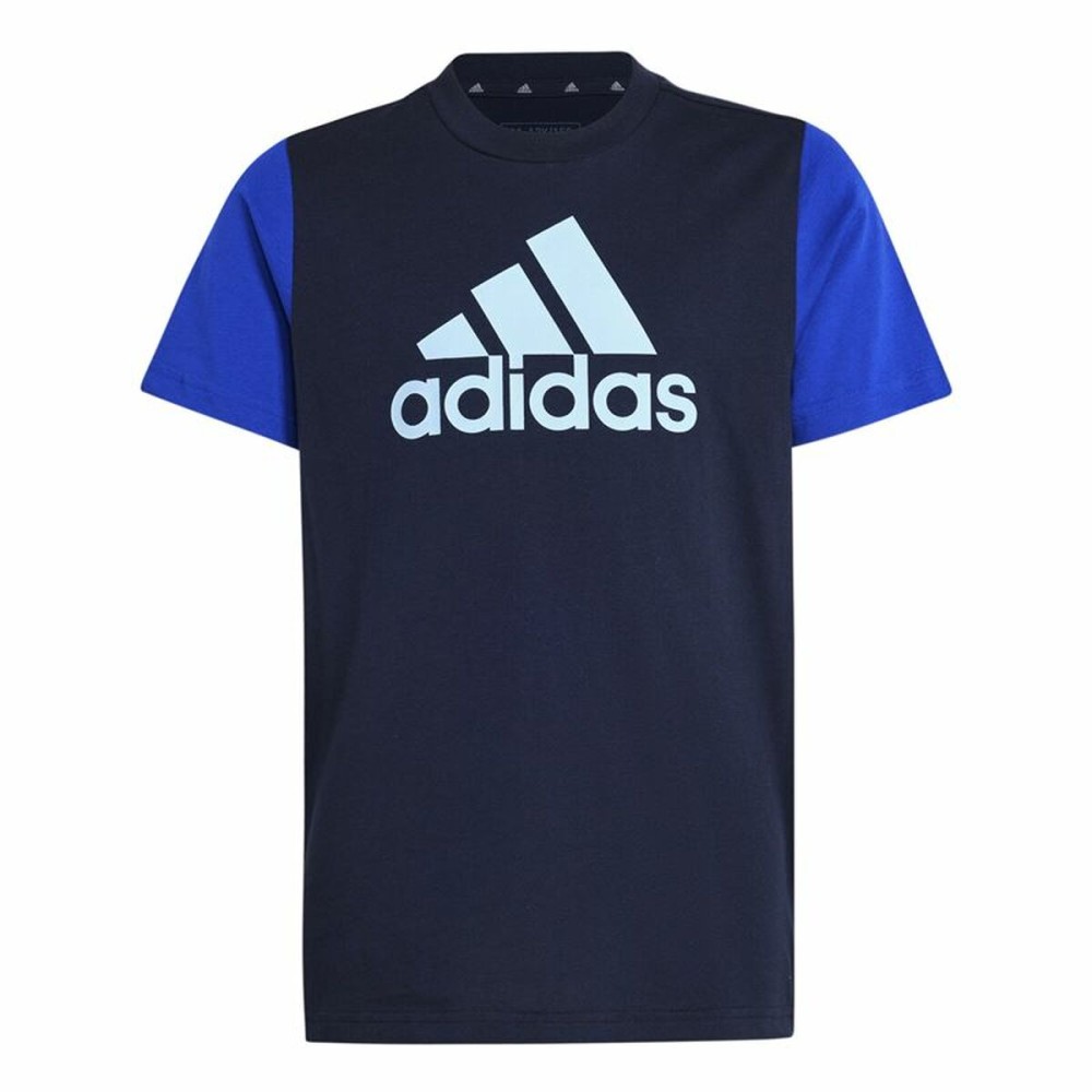 Tricou cu Mânecă Scurtă Copii Adidas Essentials Albastru