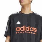 Tricou cu Mânecă Scurtă Bărbați Adidas House Of Tiro Jacquard Jersey Negru