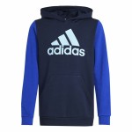 Hanorac cu Glugă Copii Adidas Essentials Big Logo Colorblock Albastru