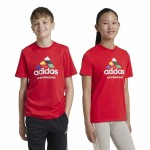 Tricou cu Mânecă Scurtă Unisex Adidas Tiro Nations Pack Graphic Roșu