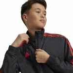 Hanorac fără Glugă Adidas Tiro Woven Tracktop Negru
