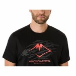 Tricou cu Mânecă Scurtă Bărbați Asics Fujitrail Logo Ss Top Negru