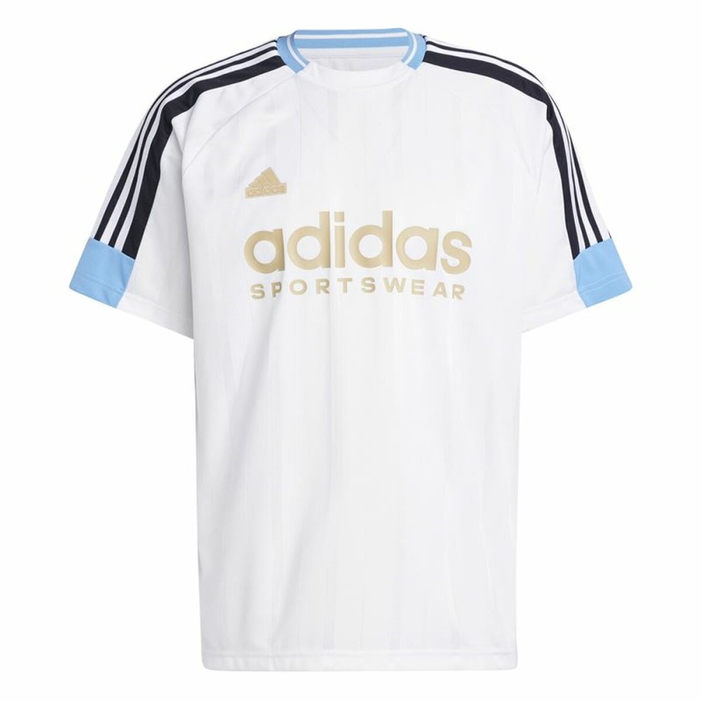 Tricou cu Mânecă Scurtă Bărbați Adidas Tiro Nations Alb