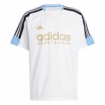 Tricou cu Mânecă Scurtă Bărbați Adidas Tiro Nations Alb