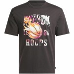 Tricou cu Mânecă Scurtă Bărbați Reebok Gs Basketball On Fir Negru