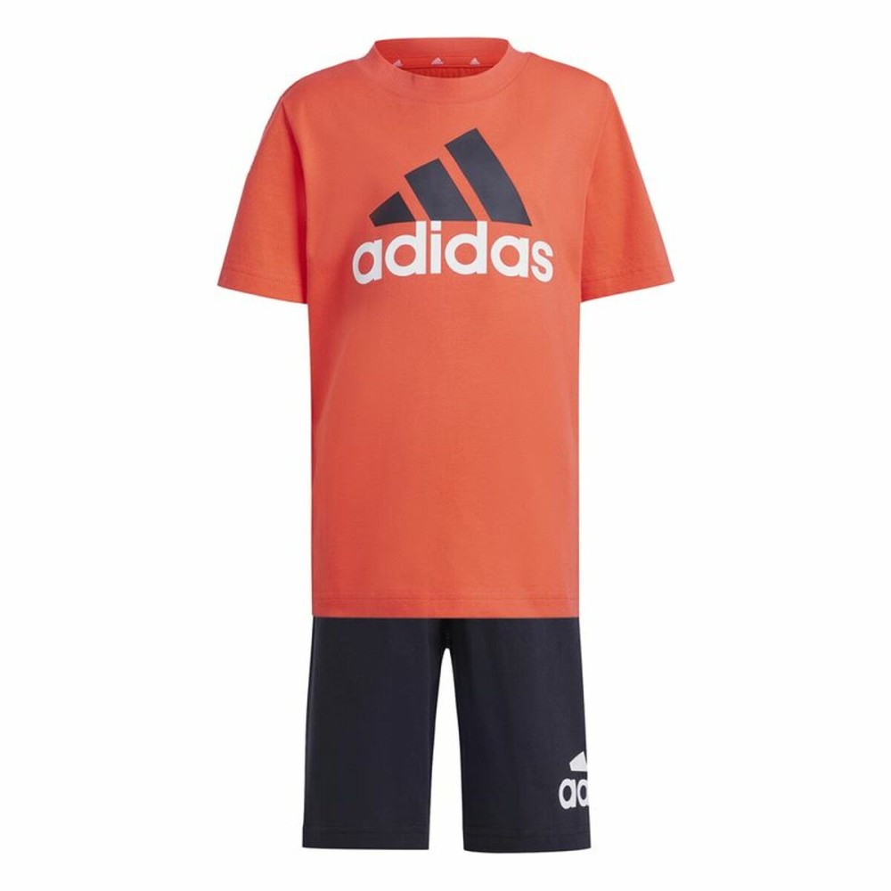 Set Sport pentru Copii Adidas Essentials Negru Multicolor Portocaliu
