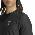 Tricou cu Mânecă Scurtă Bărbați Adidas Running Ice Cream Graphic Negru