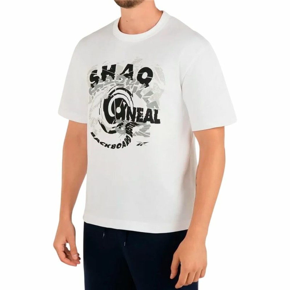 Tricou cu Mânecă Scurtă Bărbați Reebok Gs Hs Shaq Spiral Te Alb